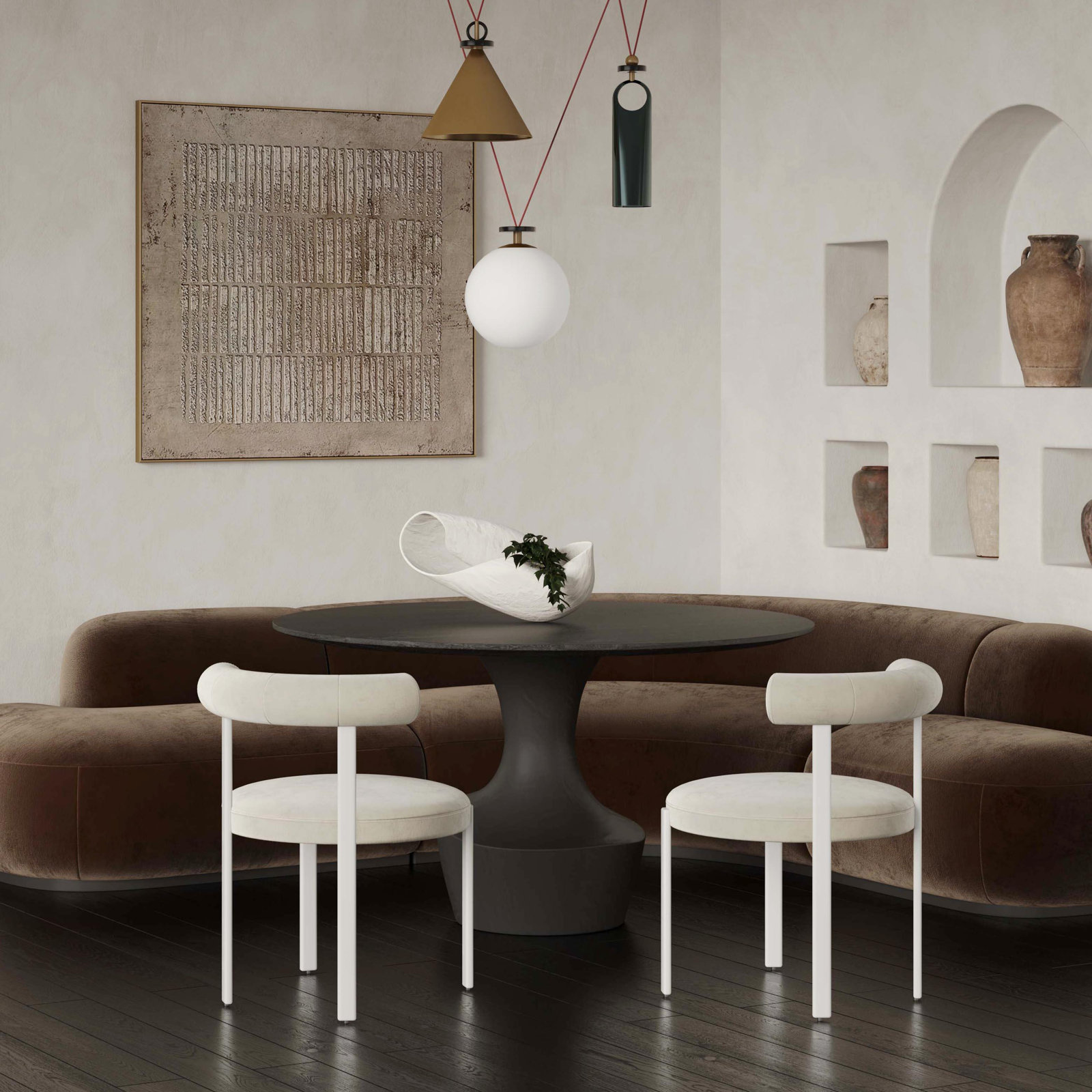 Malena Dining Chair, Cream