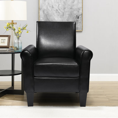 Deundria Comfy PU leather Upholstered Accent Chair