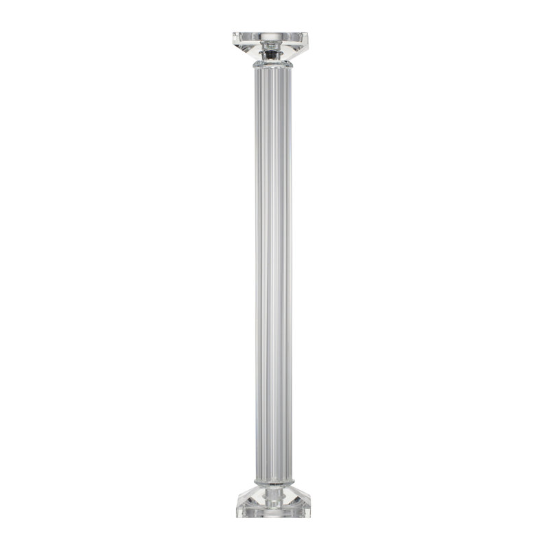 Chandelle en cristal, H 23 po x l 3,5 po x P 3,5 po