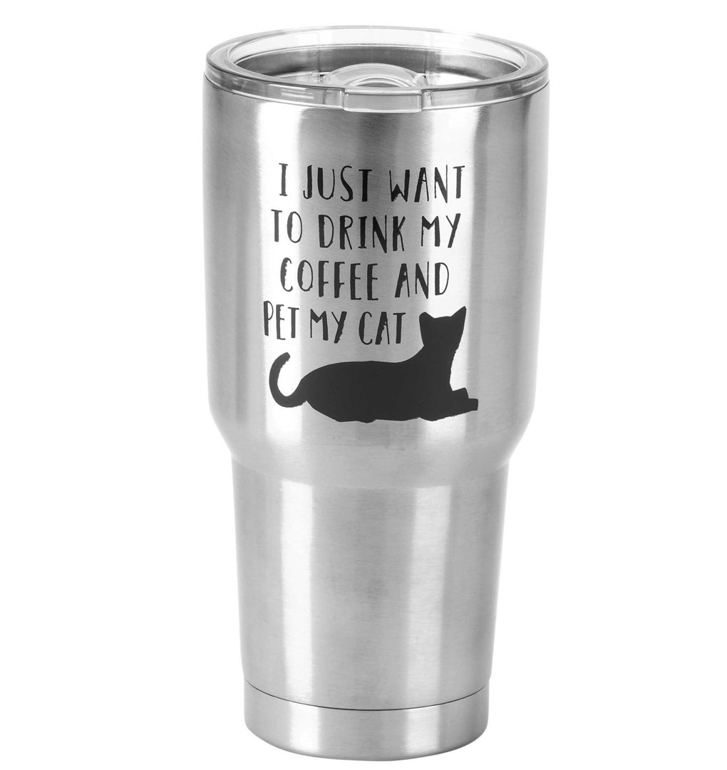 Dicksons Inc 30oz. Double Wall Insulated Stainless Steel Travel Tumbler Dicksons Inc