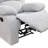 Bayside Light Gray Linen Manual Recling Loveseat-1669445984