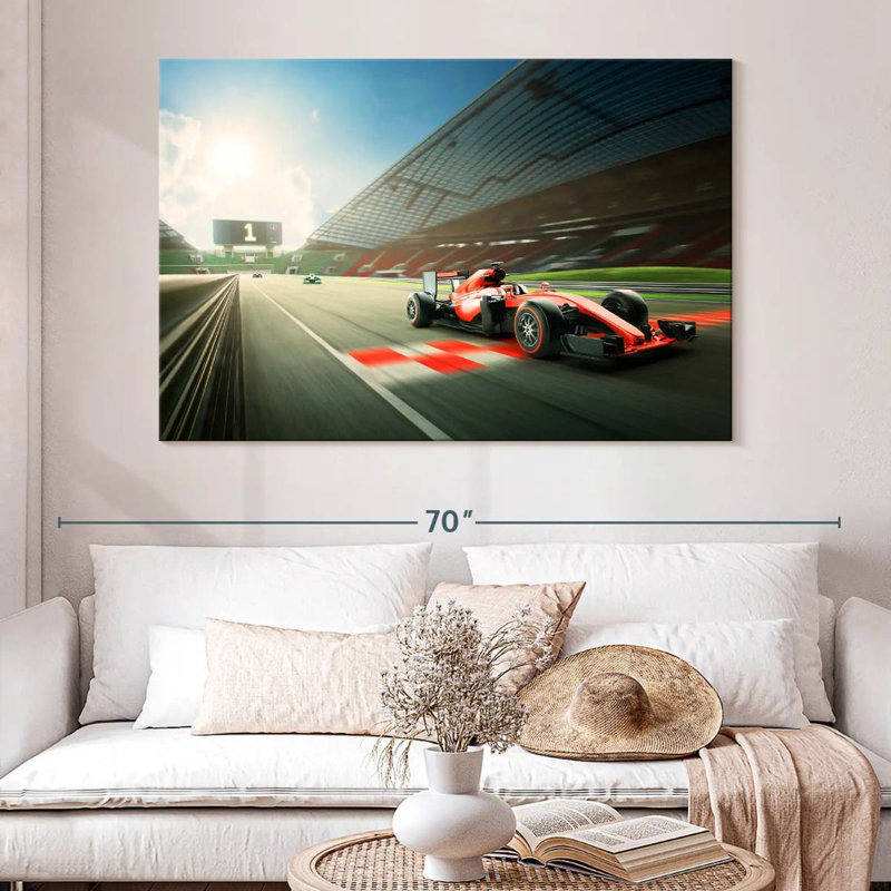 Mehar Formula One Race, 34" H x 51" W