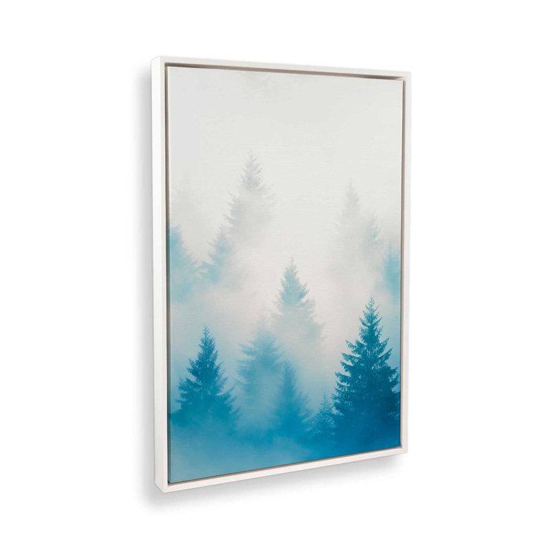 Frozen Echoes Ii, reproduction sur toile, Cadre opaque blanc, H 18,75 po x l 12,75 po x P 1,75 po
