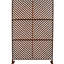 48" W76" H Metal Privacy Screen - Rust Red For Patio, Garden Stable Structure Lawn, Balcony Design