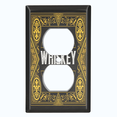Plaque murale rétro à 1 bande Vintage The Original Whiskey Border