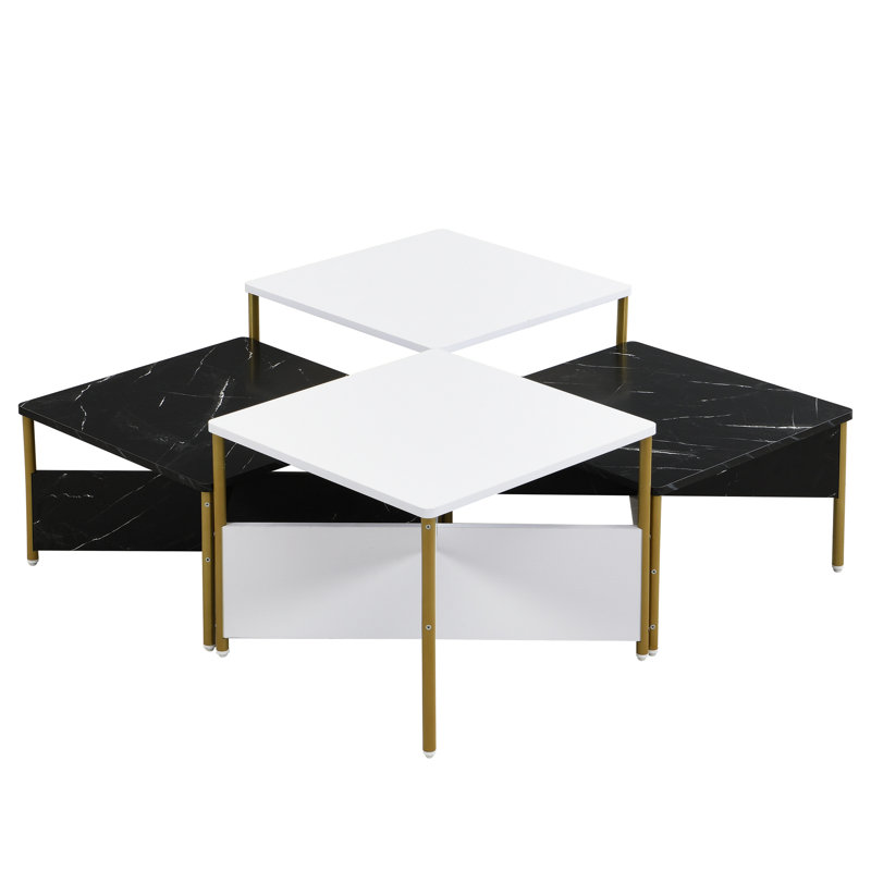 Tables basses gigognes modernes de 4 pièces Mid-Century