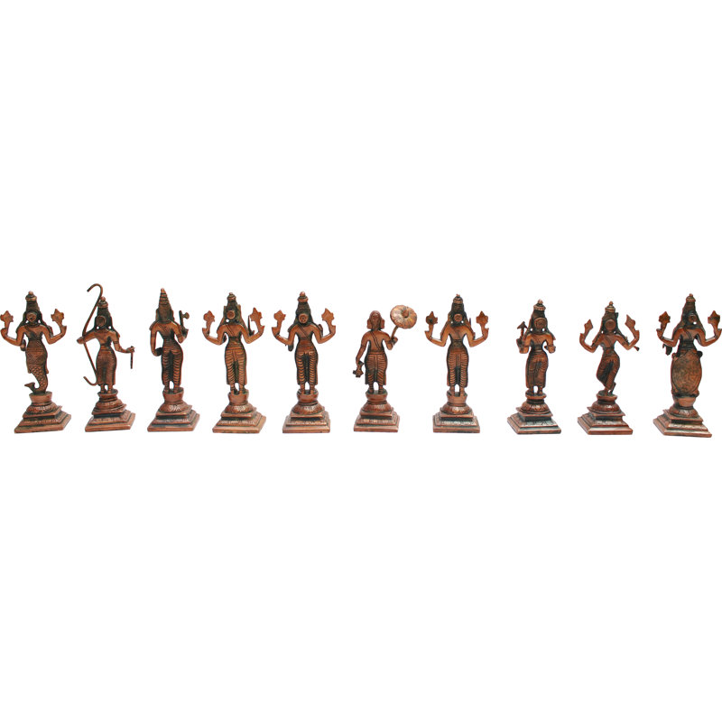 Ensemble de figurine Dashavatara Vishnu