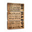 «How To Be Happy», ensemble de 3 citations sur toile-995099172