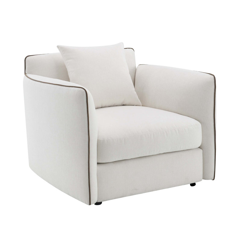 Chaise Yolanda en chenille avec coussin