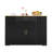 Versatile Storage Black Particle Board Island For Dining & Organizing