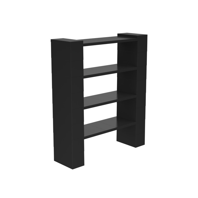 EverBlock 4 Level Shelving Kit, Black