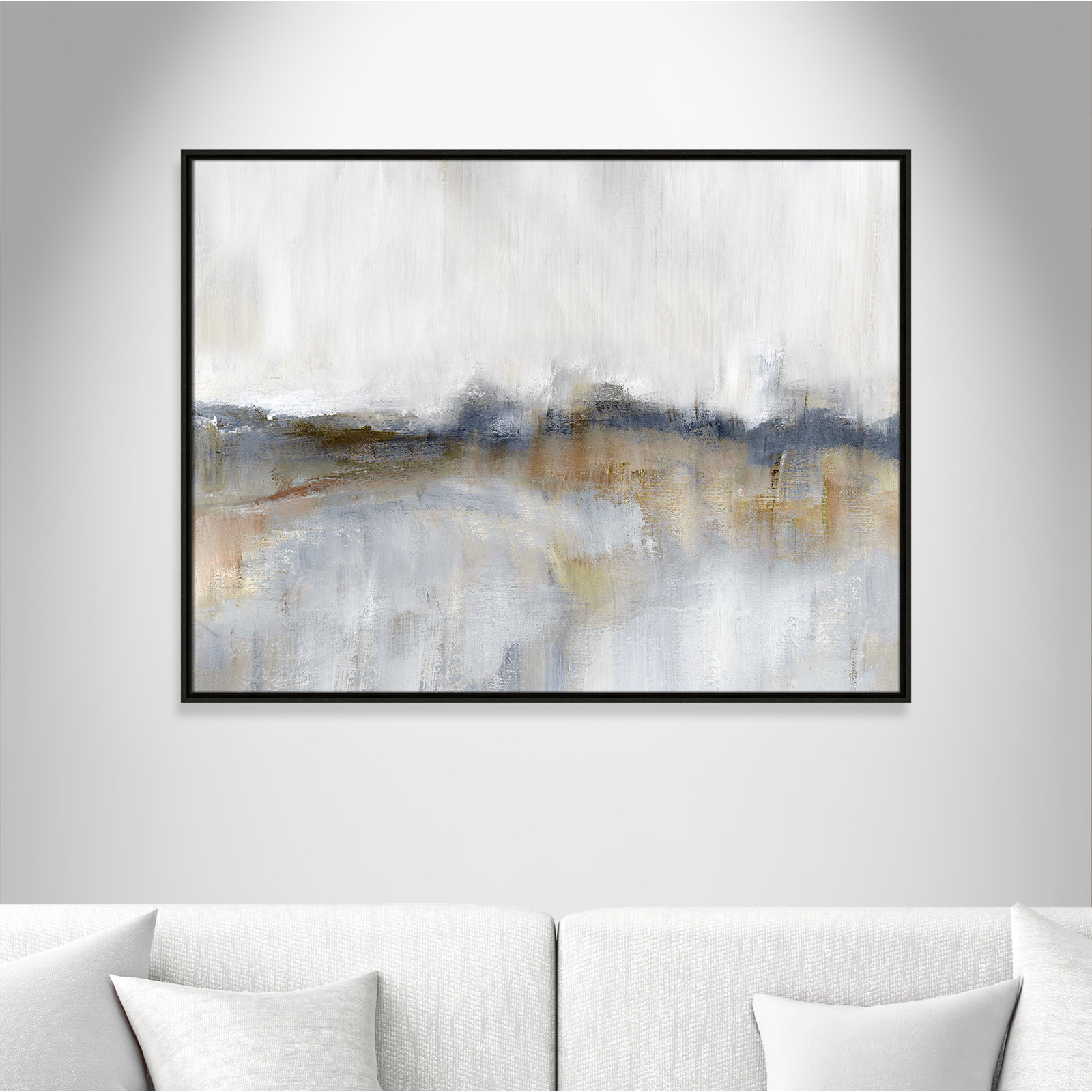 Autumnal Tide Print by Nan, 31.5" H x 41.5" W, Black
