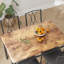 Ensemble de table de cuisine 5 pièces pour 4 personnes, table de salle à manger rectangulaire compacte avec 4 chaises rembourrées, appartement-2067860908