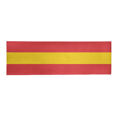 Tapis de zone rouge/jaune