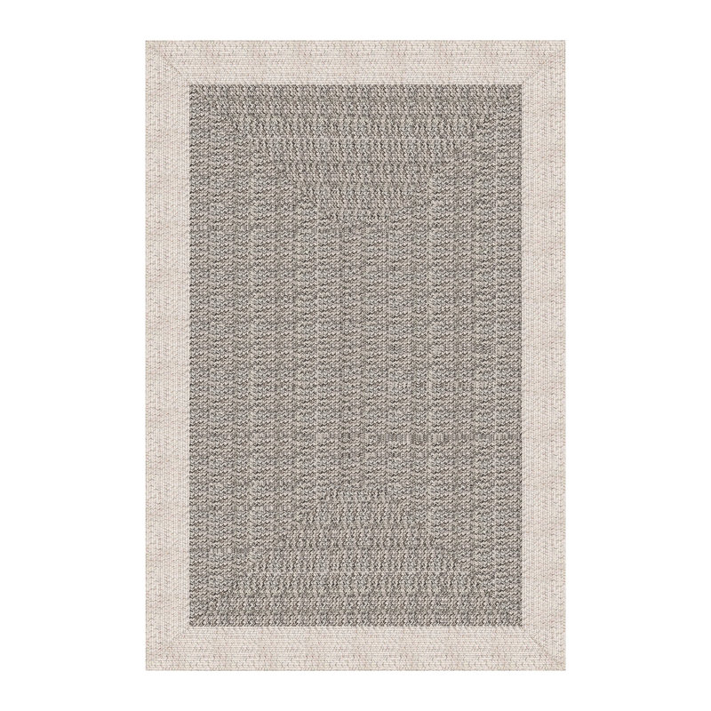 Renata Small Handwoven Rectangular Indoor/Outdoor Rug in Stone, Rectangle 366 x 274cm