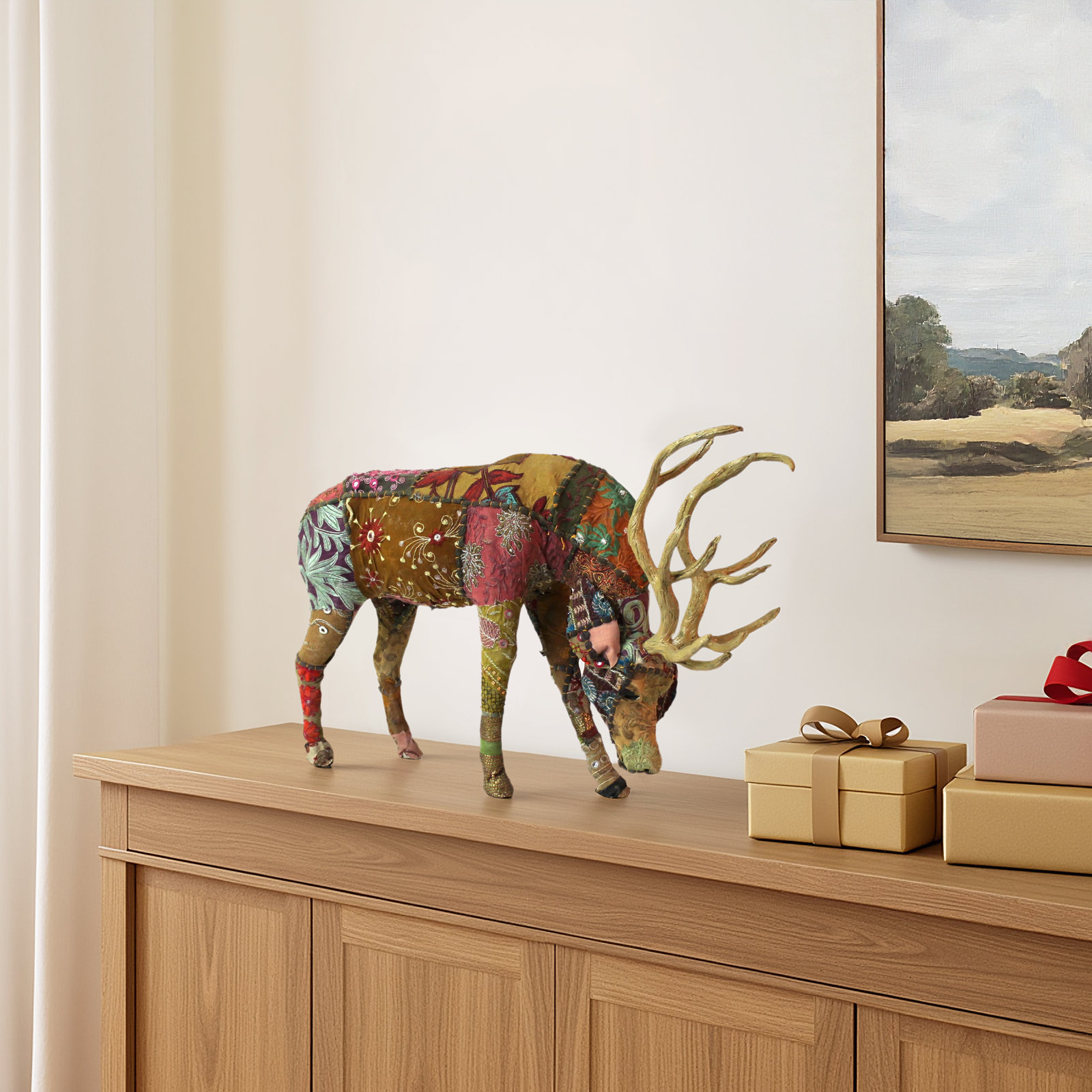Forest Stag Grazing