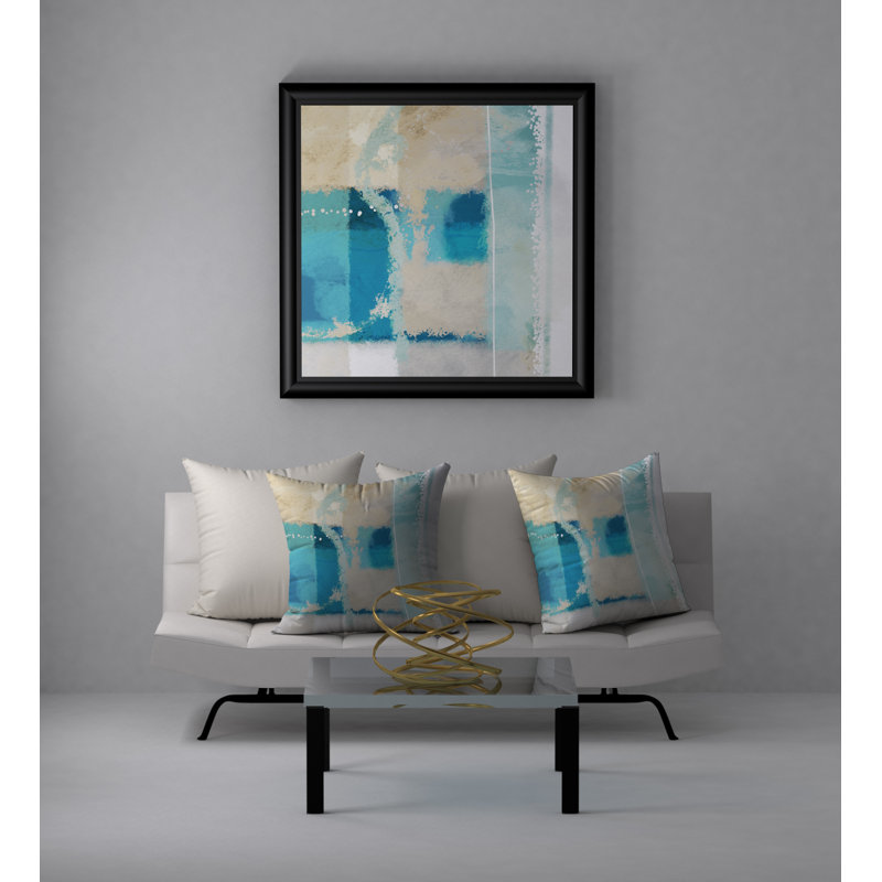 Coussin décoratif carré étincelant d’énergie, 20 po x 20 po