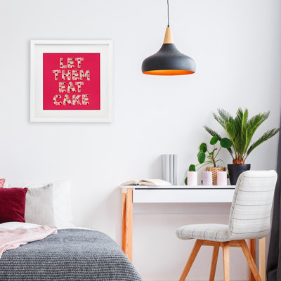 «Let Them Eat Cake», impression sous verre encadrée, design par Lish Creative