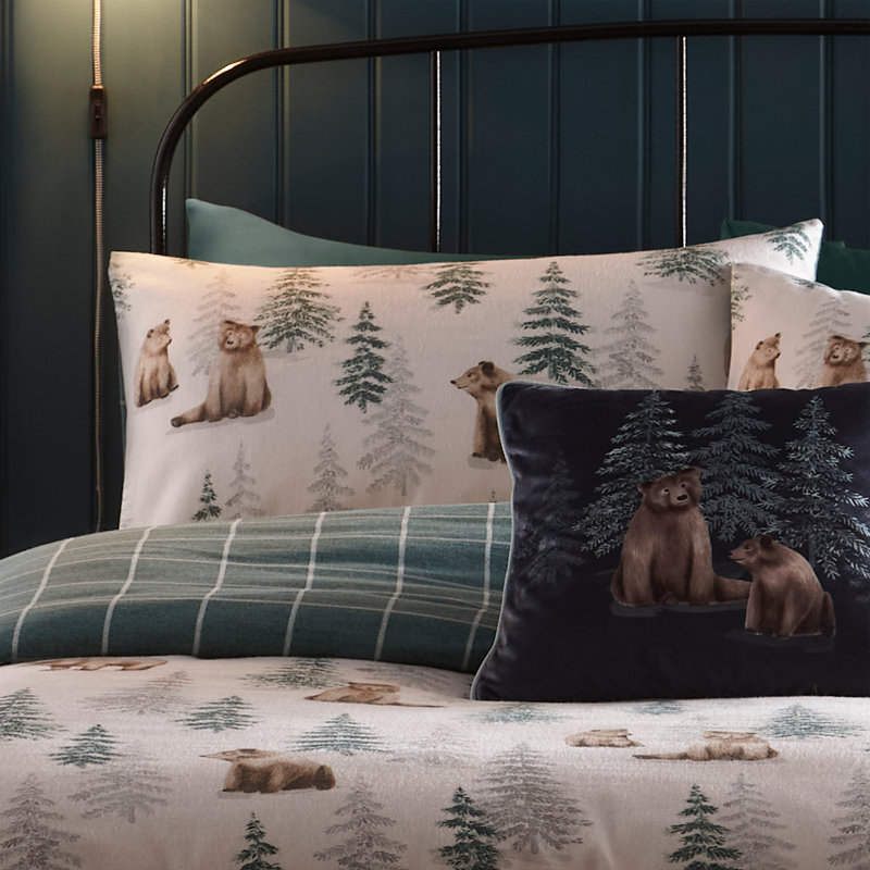 Bear Walks Square Cushion