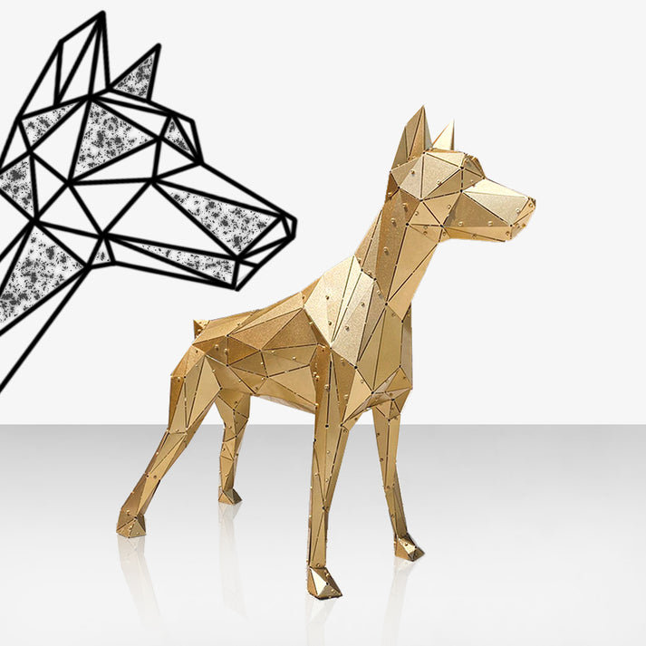 Statue de Doberman - XXXXL, XXXXL, Black