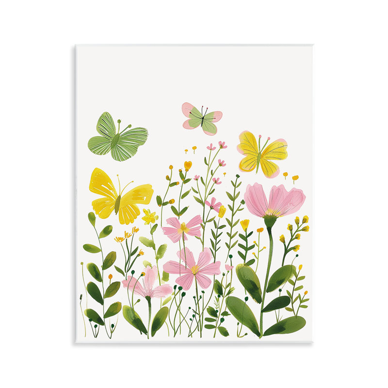  «Whimsical Garden Butterflies», art mural par LSR Design Studio