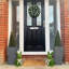 Textured Concrete Effect Tall Garden Plant Pot, Tall Planter with Drainage Holes, Grey Tall Tapered Planter-142673395