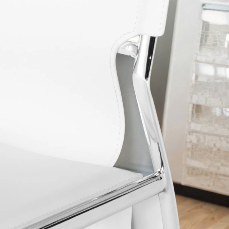 Mounjid Side Dining Chair, White