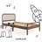 Porto Twin Bed-129019937