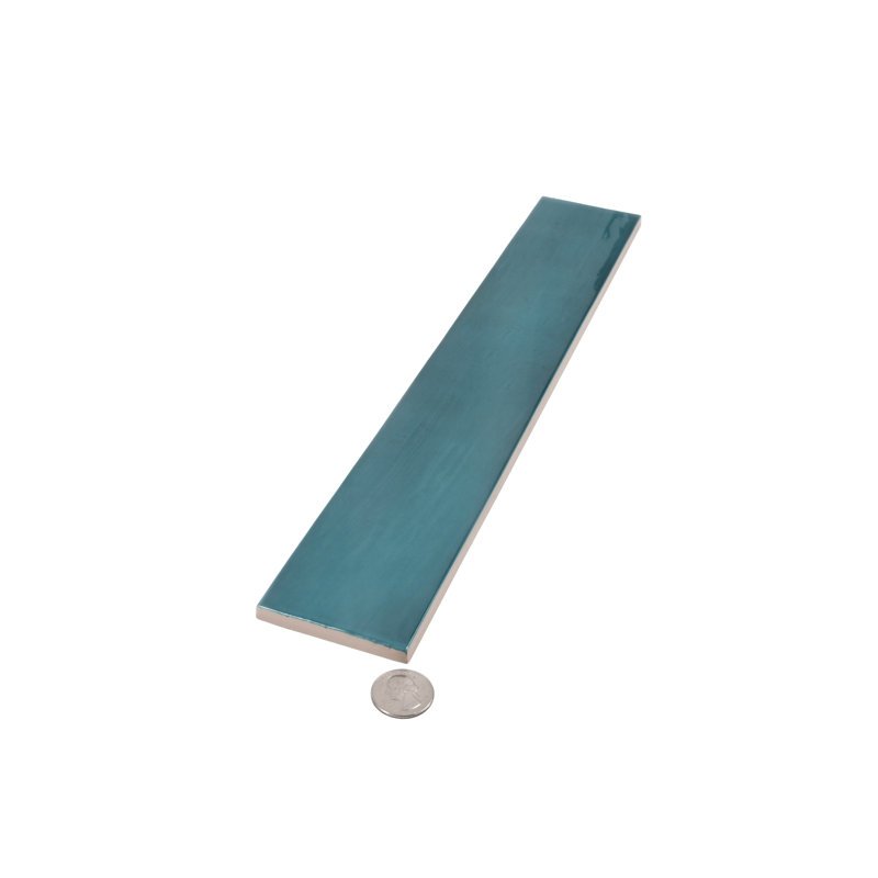 2.56'' W x 15.75'' L Ceramic Subway Singular Tile, Teal Green