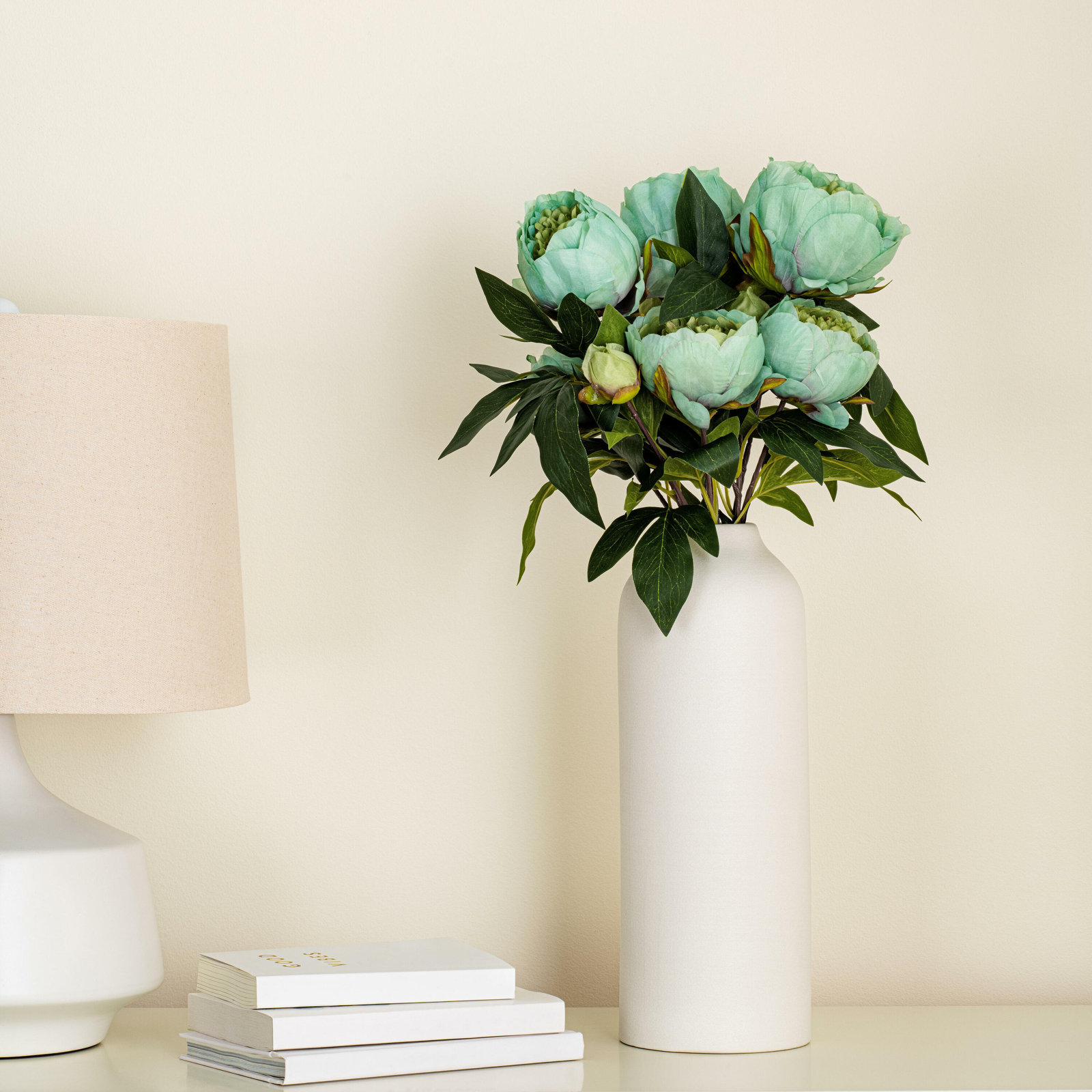 Peony Floral Stems, Green