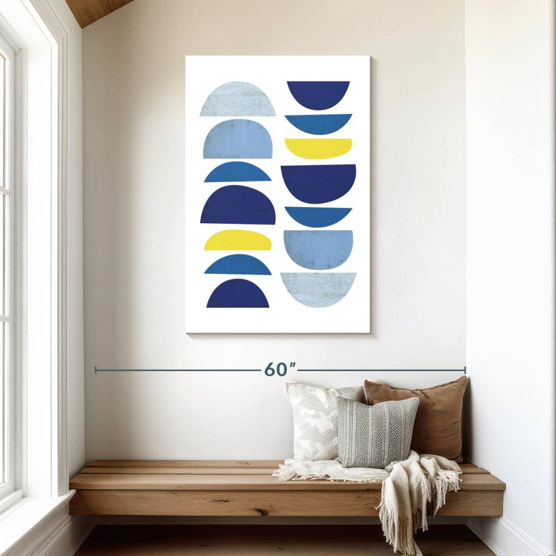 Avery Blue Yellow Modern I, 45" H x 30" W