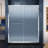 DreamLine Infinity-Z 32 inch D x 60 inch W x 74 3/4 inch H Semi-Frameless Sliding Frosted Shower Door in Chrome with Right Drain Biscuit Shower Base Kit-2092232387-2092232385