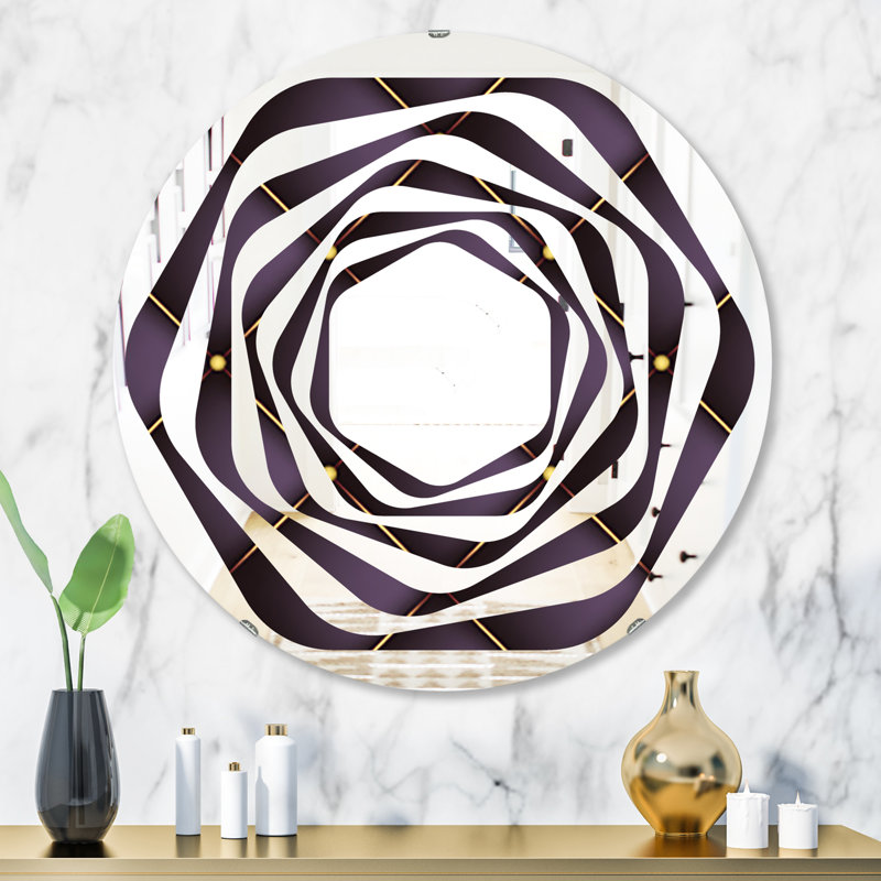 Miroir mural Hexagon Star Diamond I, 23,6 po x 23,6 po