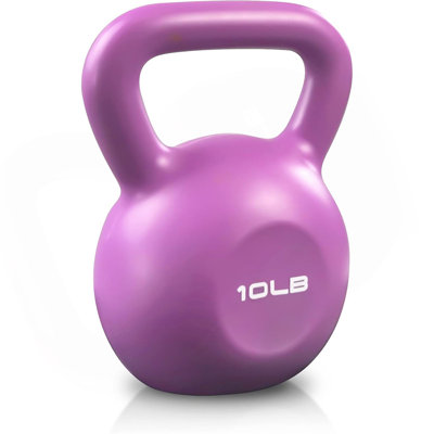 10lbs Kettlebell Set, Strength Training Kettlebells Weight Set for Women, Vinyl Coated Kettle Bell for Home Gym Workout Weight Lifting Equipment, Comf