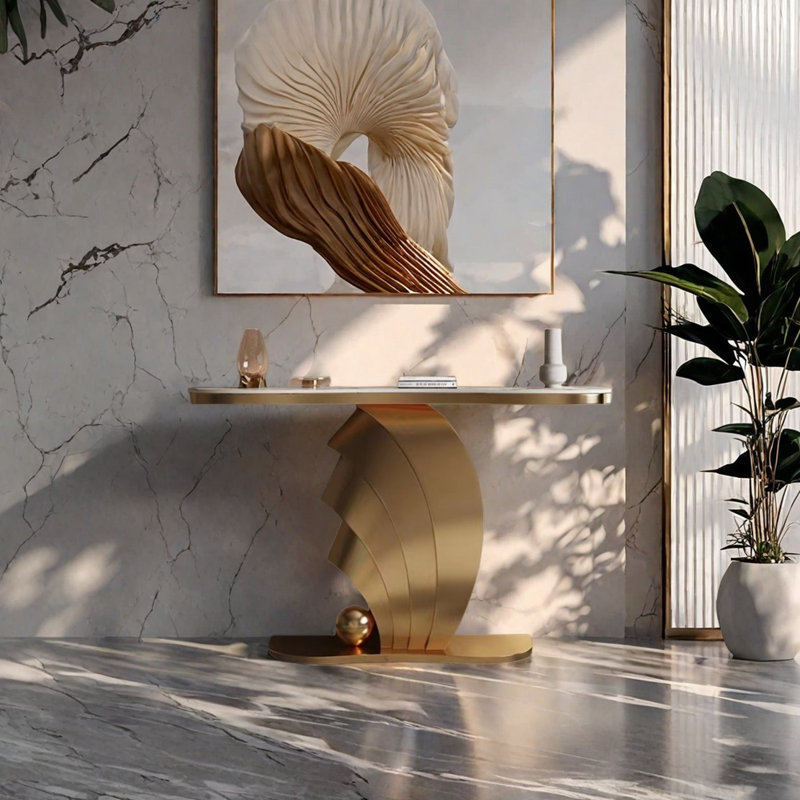 Console Modern Luxury Art, H 33,46 po x l 39,37 po x P 15,75 po