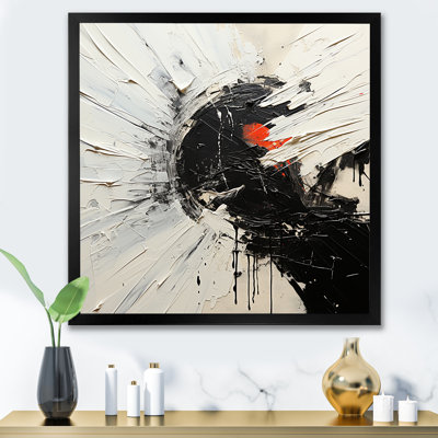 Noir et blanc lunaire II sur toile