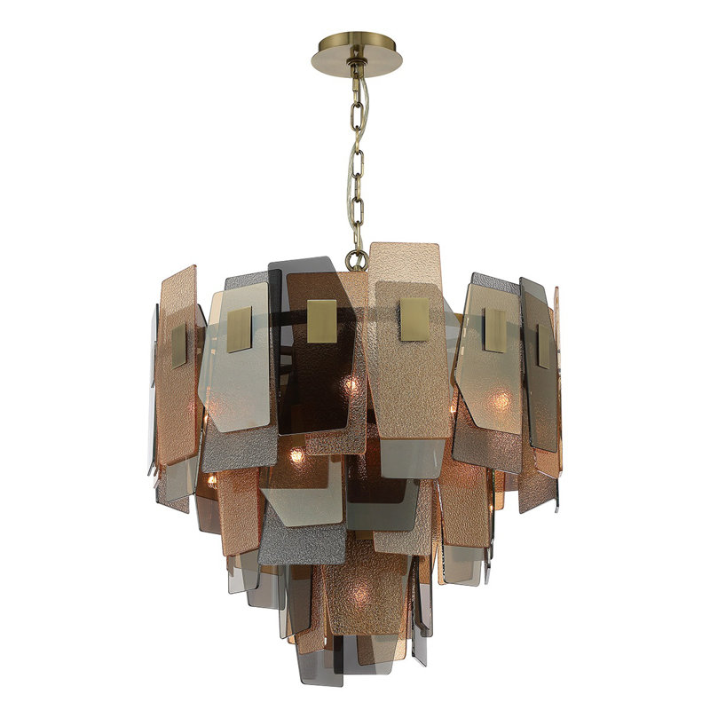 Lustre 10 lumières Cocolina en bronze
