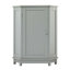 Armoire de rangement de coin triangulaire avec tablettes réglables-588336482