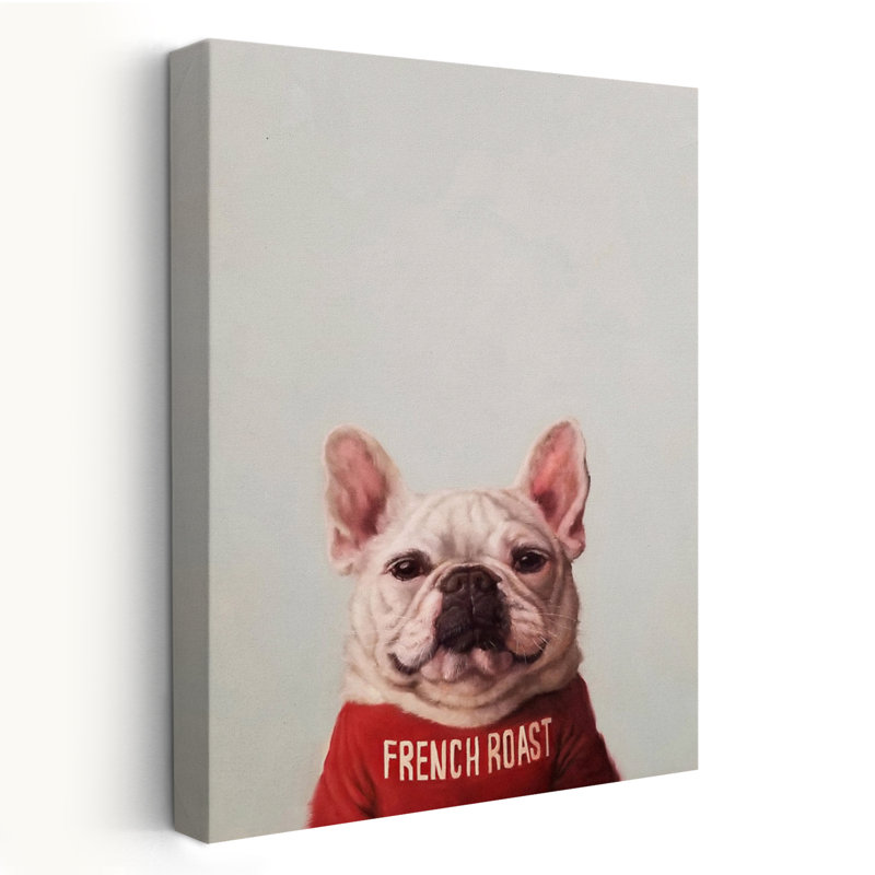 French Roast - Humour, chiens, chiens, humour, art, H 36 po x l 24 po