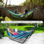 Hammock with Stand, Double Cotton Hammock with Spreader Bars, Adjustable Steel Stand