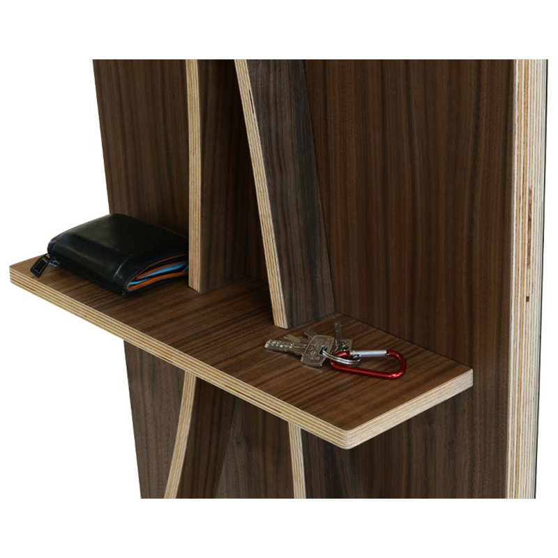 Miroir pleine grandeur en noyer Bend