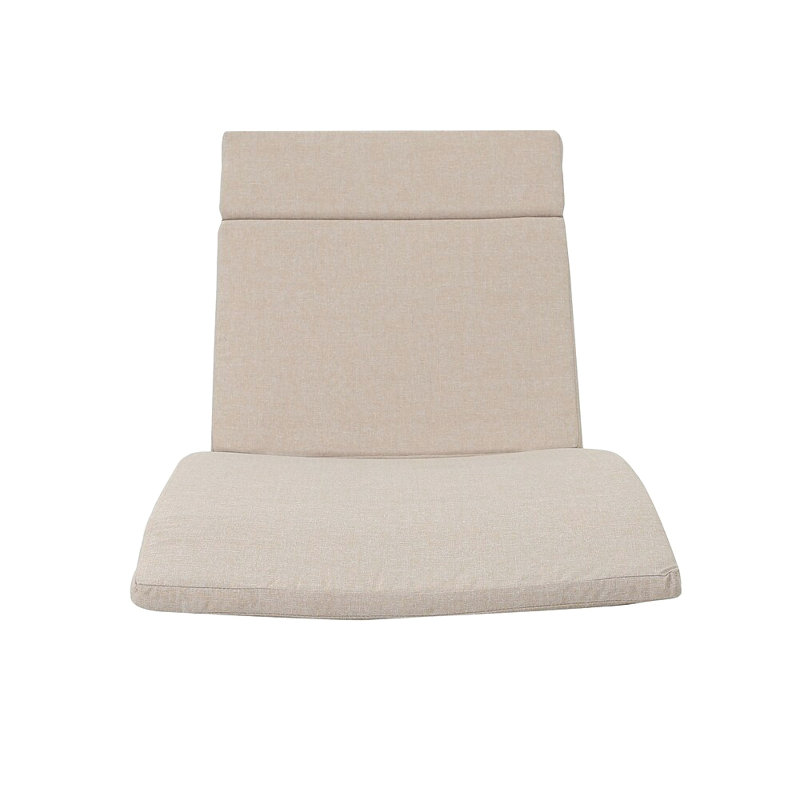 Outdoor 1.5'' Chaise Lounge Seat / Back Cushion, Jungle Green, 2