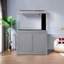 Réservoir d'aquarium gris sur pied-106898844