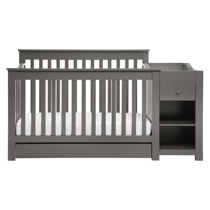 DaVinci Piedmont Slate 4-in-1 Convertible Crib with Changer