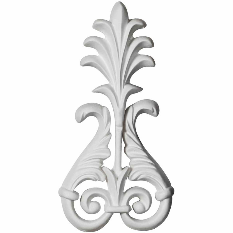 Monique 4.13'' H x 3.88'' W x 0.5'' D Urethane Onlay Scroll