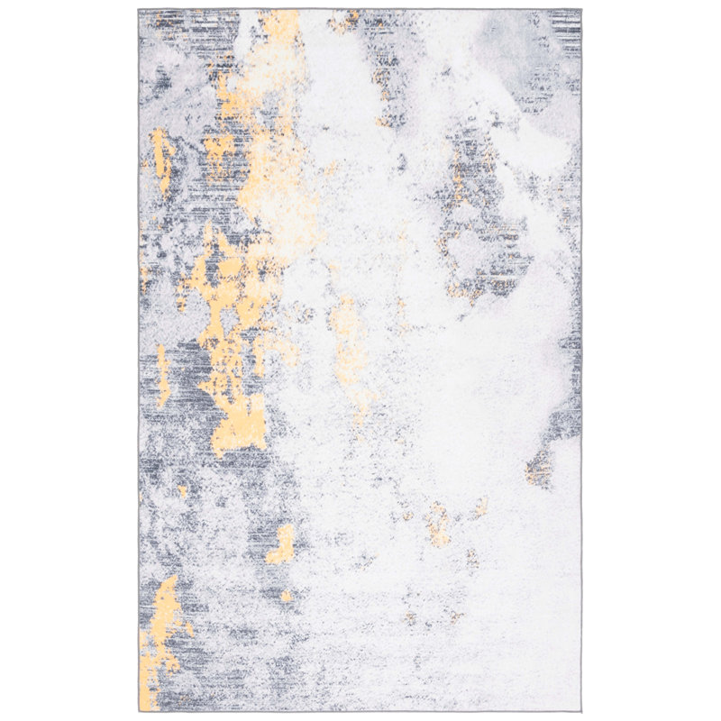 Tapis gris / or Josalina Monica 803, Rectangulaire 3 pi x 5 pi