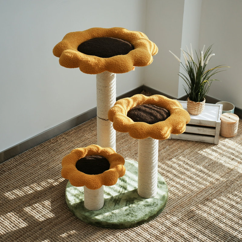 3 Tiers Cat Tree with Perch,Scratching Posts