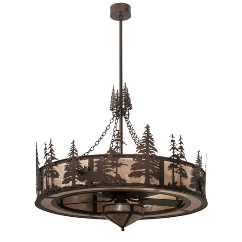 Moose At Dusk Downrod Ceiling Fan