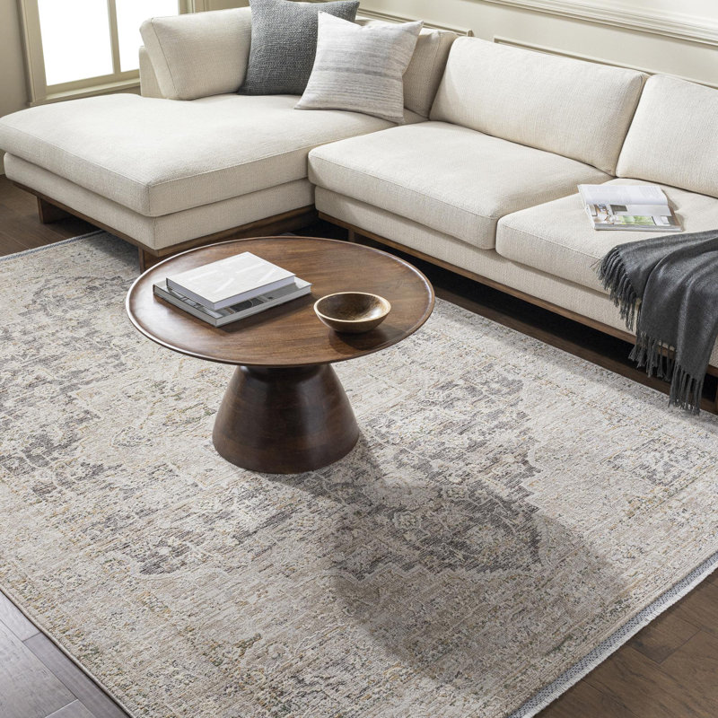 Maylone Cream/Light Brown Area Rug, Rectangle 2'4" x 3'9"