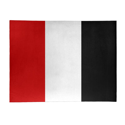 Tapis de zone rouge/noir